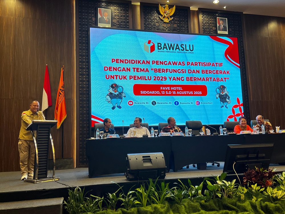 JADI TUAN RUMAH, BAWASLU SIDOARJO HARAPKAN PENDIDIKAN PENGAWAS PARTISIPATIF BAWASLU RI SUKSES!