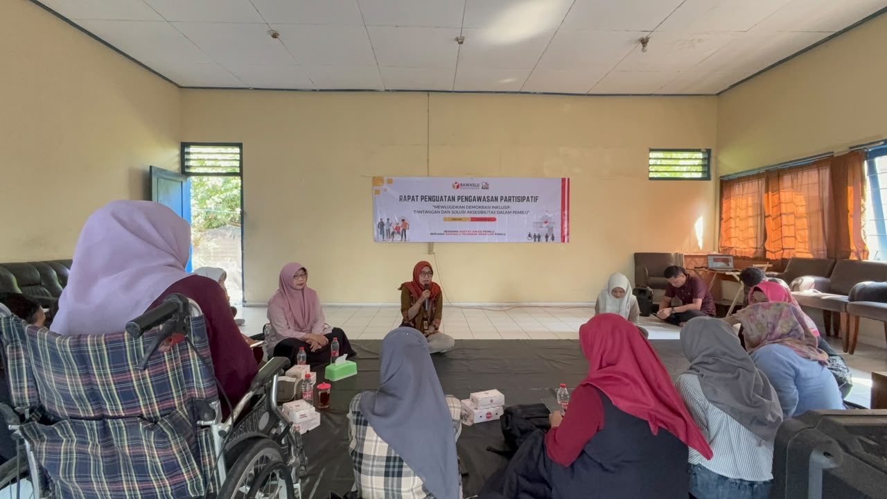 RANGKUL HWDI, BAWASLU SIDOARJO DORONG PENYELENGGARAAN PEMILU INKLUSIF