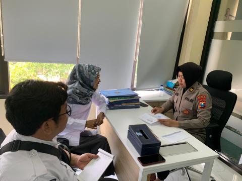 KOORDINASI DENGAN POLRESTAS SIDOARJO