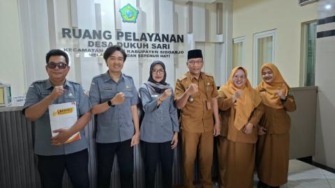 SASAR DATA PEMILIH DI KECAMATAN JABON, BAWASLU SIDOARJO UJI PETIK PENGAWASAN PDPB DI DESA DUKUH SARI