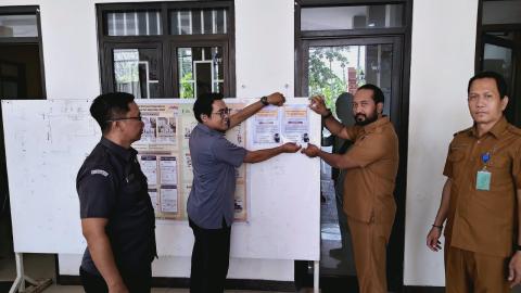 SASAR DATA PEMILIH DI KECAMATAN SEDATI, BAWASLU SIDOARJO UJI PETIK PENGAWASAN PDPB DI DESA PULUNGAN