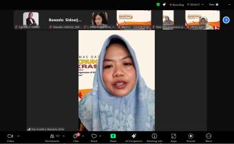 BAWASLU SIDOARJO HADIRI CANGKRUKAN DEMOKRASI SERI 10 DENGAN TEMA “STRATEGI PUBLIKASI DATA PENGAWASAN DI WEBSITE DAN MEDIA SOSIAL YANG EFEKTIF DAN EFISIEN”