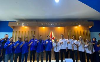 LANJUTKAN VERIFIKASI DATA PARTAI POLITIK, BAWASLU SIDOARJO LAKUKAN KOORDINASI DENGAN PARTAI DEMOKRAT DAN NASDEM