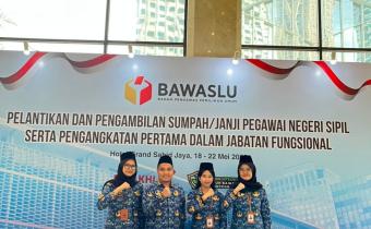 HADIRI PELANTIKAN PNS, KEPALA SEKRETARIAT BAWASLU SIDOARJO OPTIMIS PNS BARU MAKIN PERKUAT KELEMBAGAAN