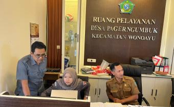 BAWASLU SIDOARJO LAKSANAKAN UJI PETIK PENGAWASAN PDPB DI DESA PAGERNGUMBUK KECAMATAN WONOAYU